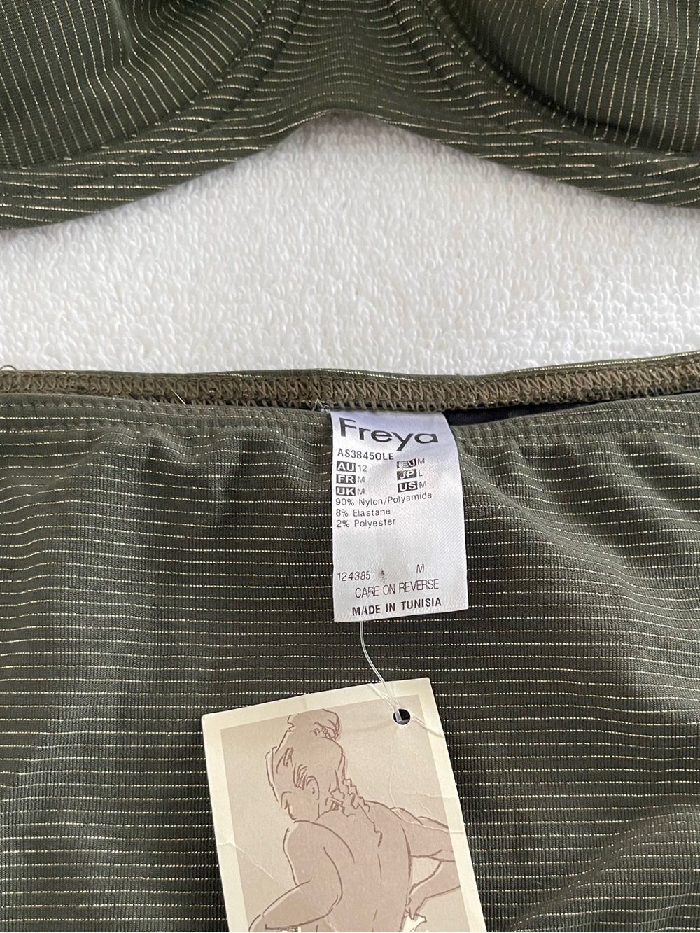 RARE Freya Olive Green & Gold Bikini Set w/ Gold Hardware - NWT - Picture 5 of 9